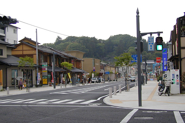 三春町の街並みの画像