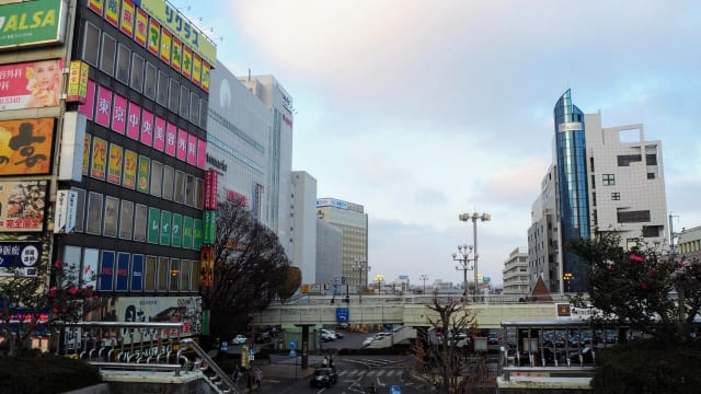 宇都宮駅前の風景