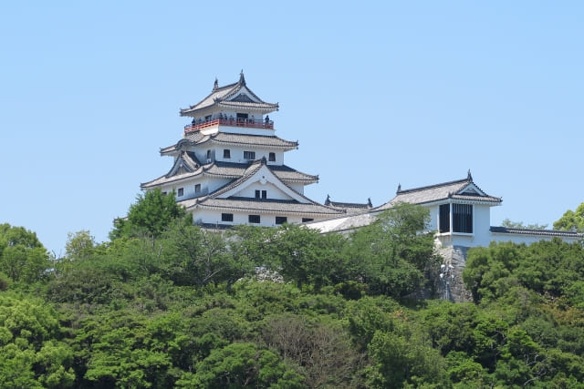 唐津城の風景