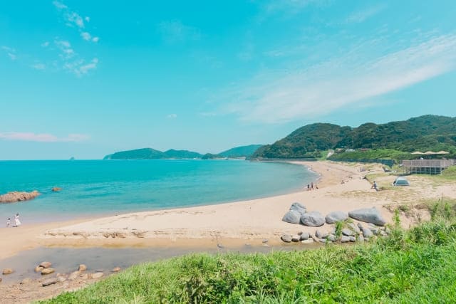 糸島の海の風景