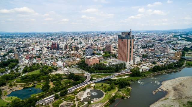 群馬県庁舎からの風景