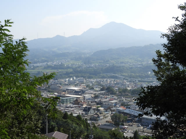 沼田城跡から見た沼田市街の風景